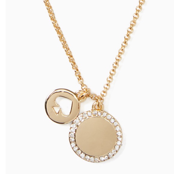 New Kate Spade spot the spade pave charm pendant - Picture 3 of 12